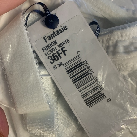 NWT 36FF (US36I) FANTASIE FUSION WHITE BRA - Picture 5 of 8